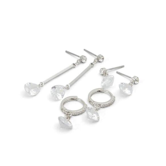 ALDO Silver Elastane Women's Earrings